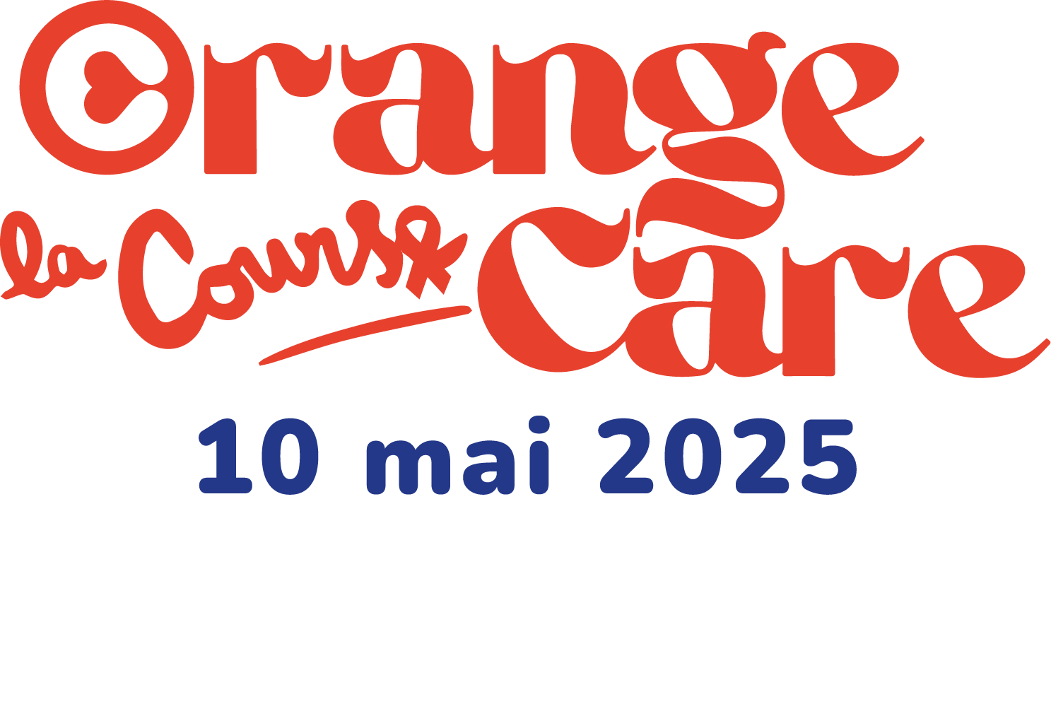 Logo Orange Care Course Encres marine